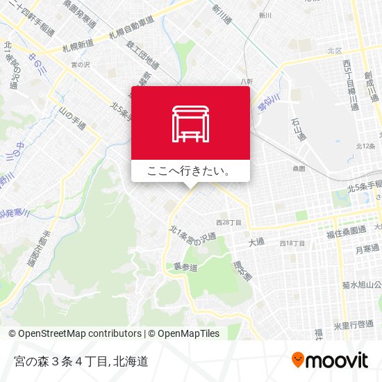 宮の森３条４丁目地図