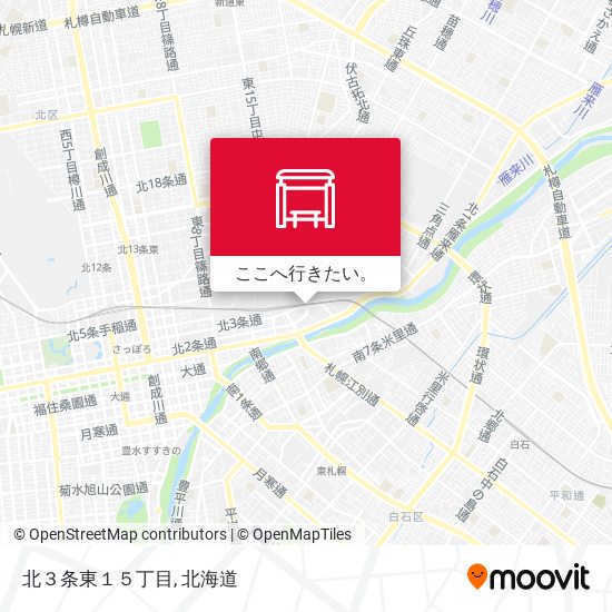 北３条東１５丁目地図