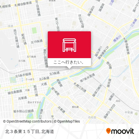 北３条東１５丁目地図