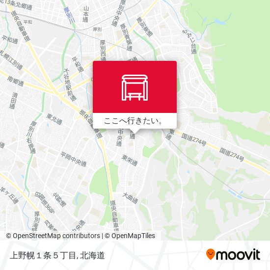 上野幌１条５丁目地図