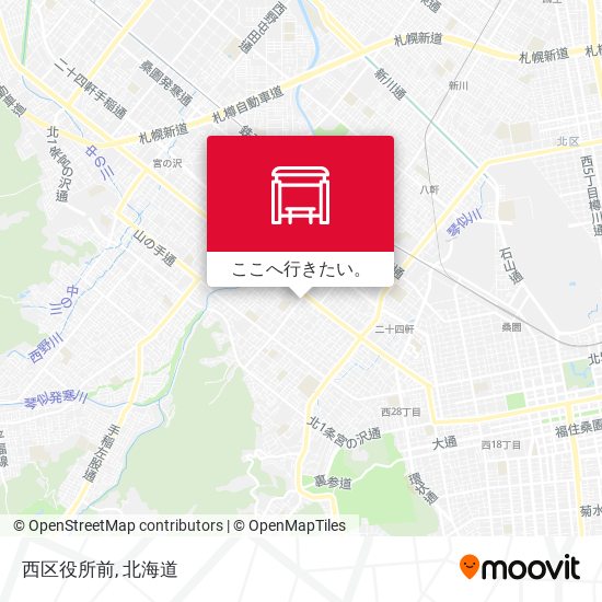 西区役所前地図