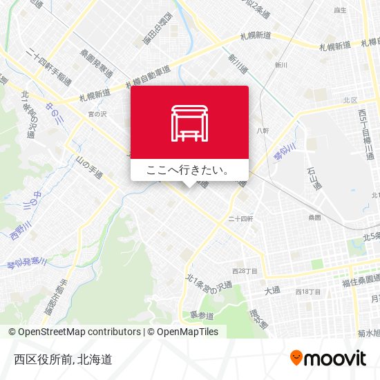 西区役所前地図