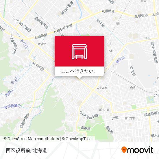 西区役所前地図