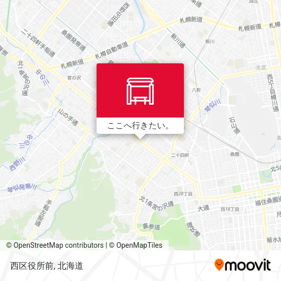 西区役所前地図