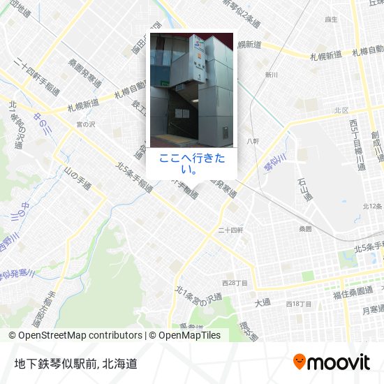 地下鉄琴似駅前地図