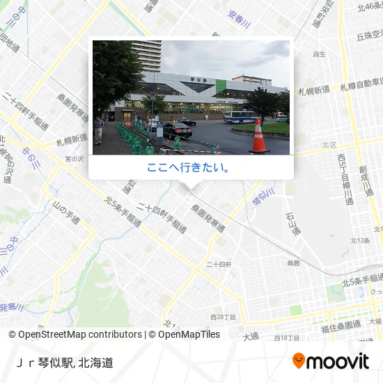 Ｊｒ琴似駅地図