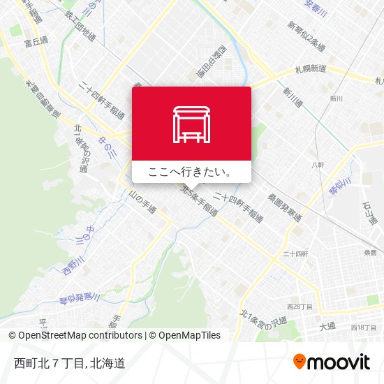 西町北７丁目地図