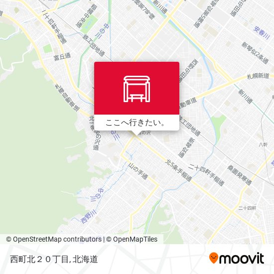 西町北２０丁目地図