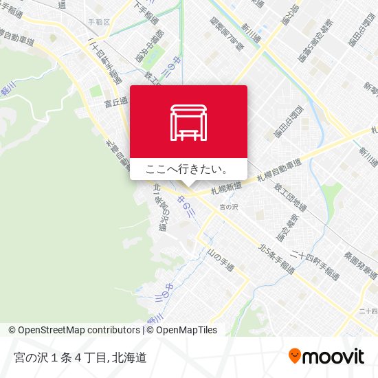 宮の沢１条４丁目地図