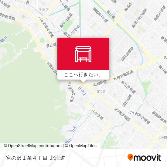 宮の沢１条４丁目地図
