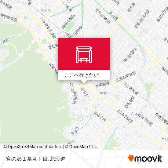 宮の沢１条４丁目地図