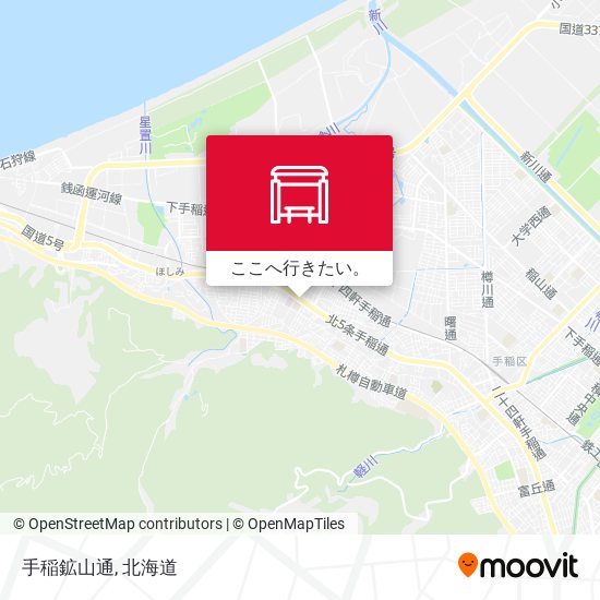 手稲鉱山通地図