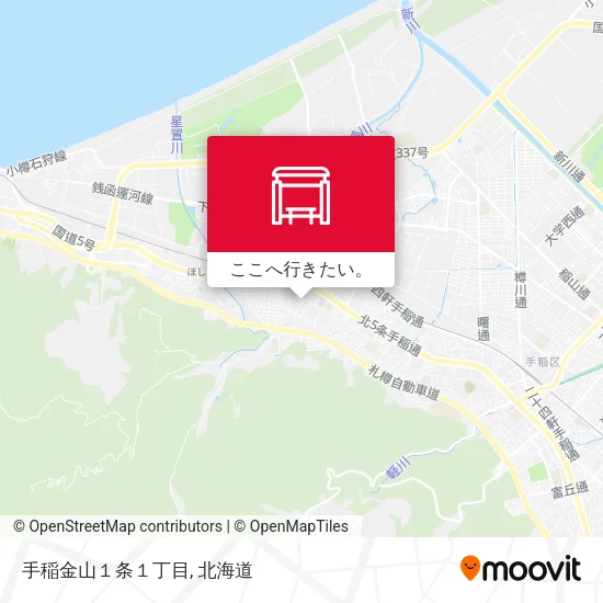手稲金山１条１丁目地図