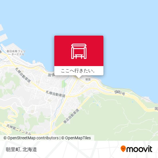 朝里町地図