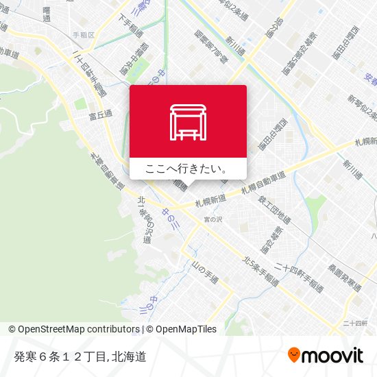 発寒６条１２丁目地図