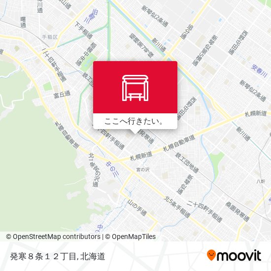 発寒８条１２丁目地図