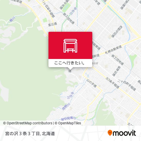 宮の沢３条３丁目地図