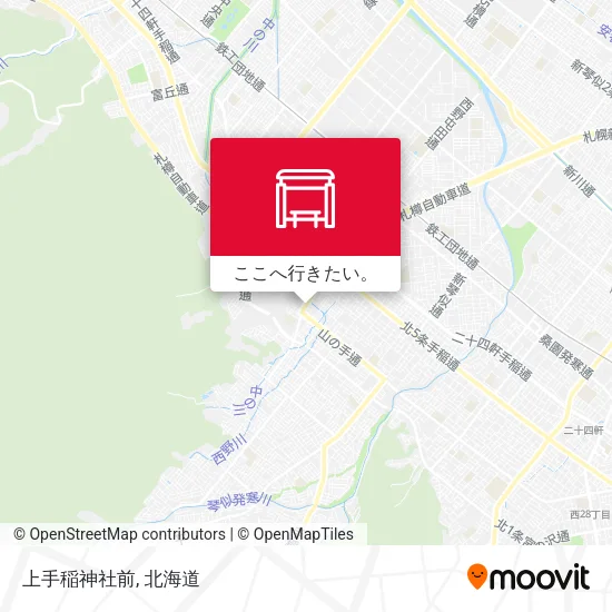 上手稲神社前地図