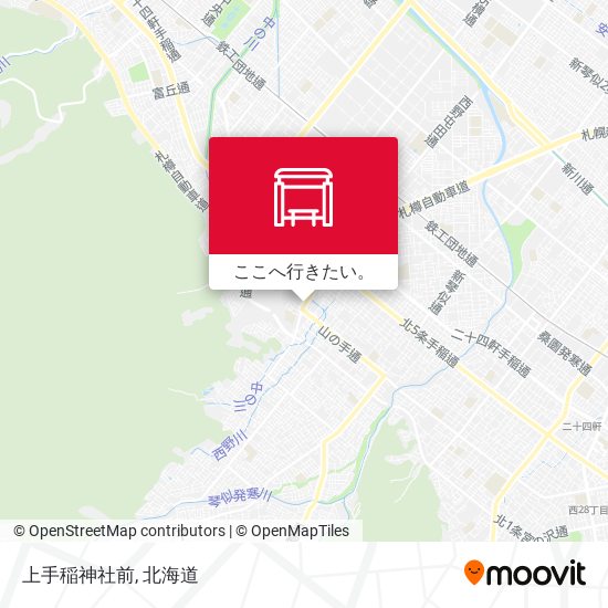 上手稲神社前地図