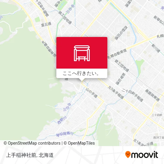上手稲神社前地図