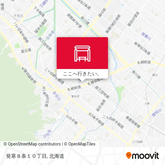 発寒８条１０丁目地図