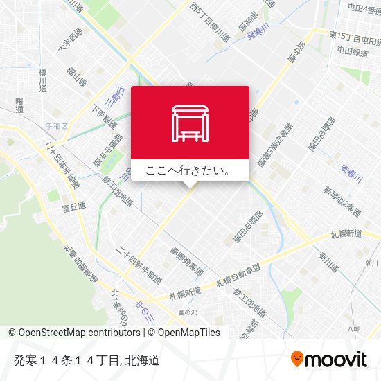 発寒１４条１４丁目地図