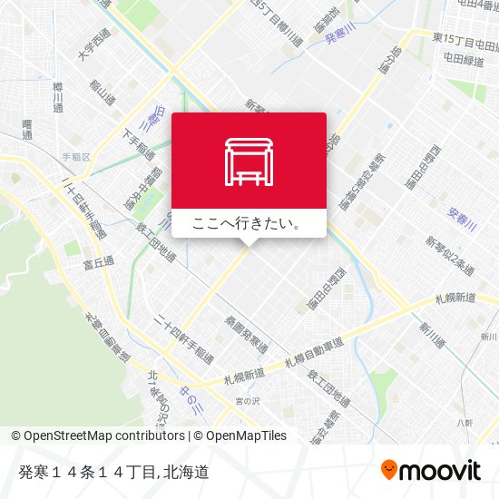 発寒１４条１４丁目地図
