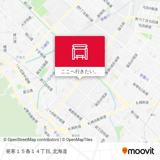発寒１５条１４丁目地図