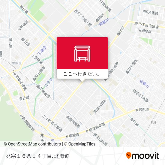 発寒１６条１４丁目地図