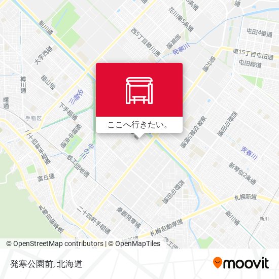 発寒公園前地図