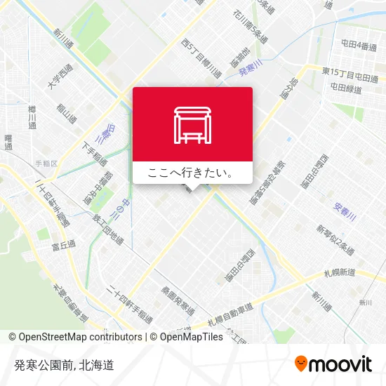 発寒公園前地図
