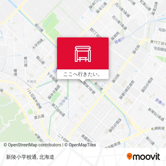 新陵小学校通地図