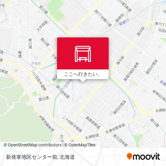 新発寒地区センター前地図