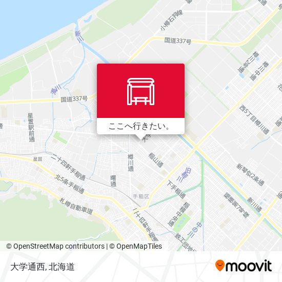 大学通西地図