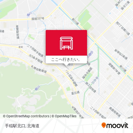 手稲駅北口地図