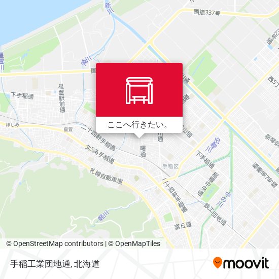 手稲工業団地通地図