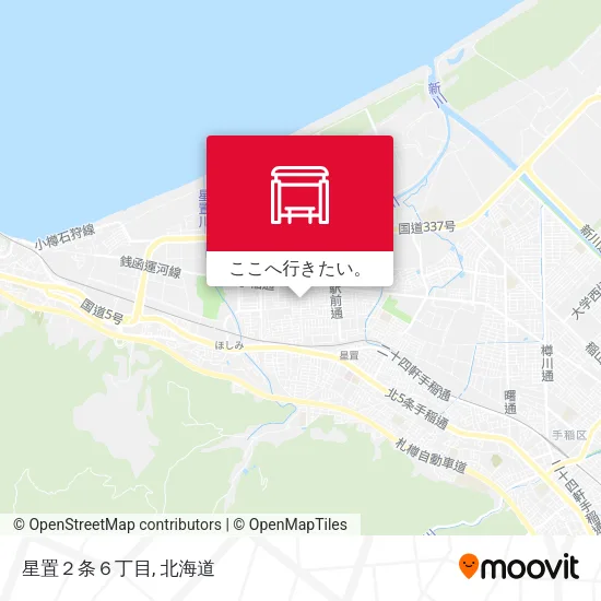 星置２条６丁目地図
