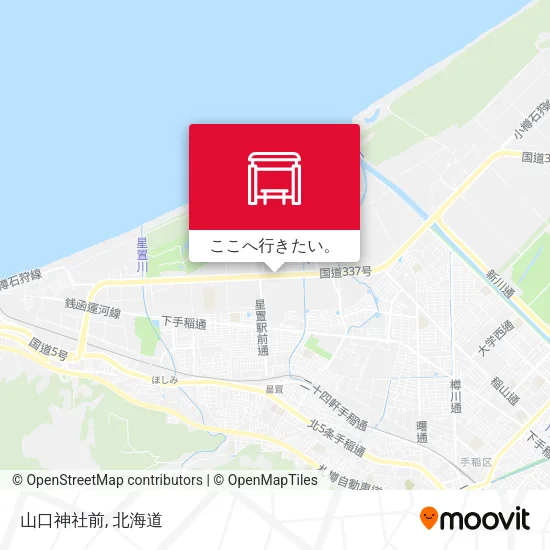山口神社前地図