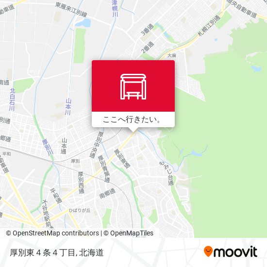 厚別東４条４丁目地図