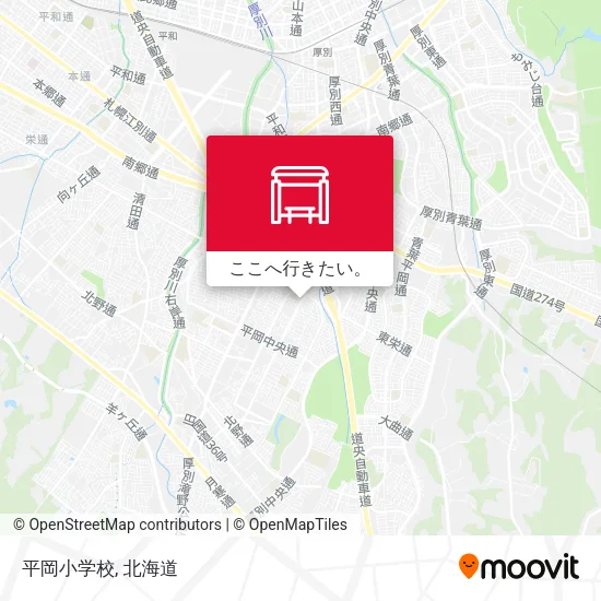 平岡小学校地図