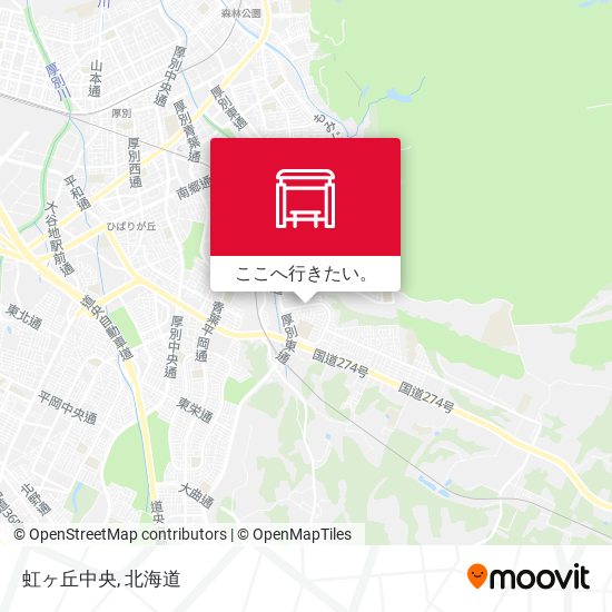 虹ヶ丘中央地図