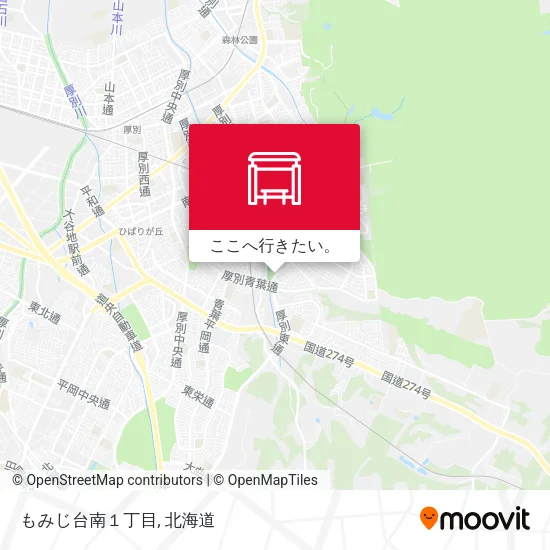 もみじ台南１丁目地図