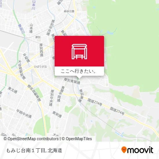 もみじ台南１丁目地図