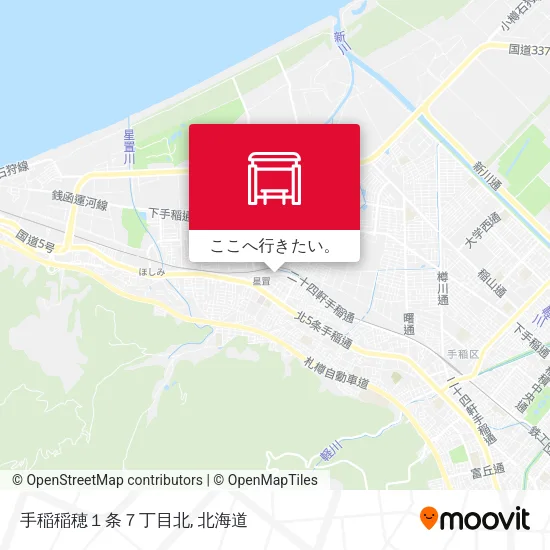 手稲稲穂１条７丁目北地図