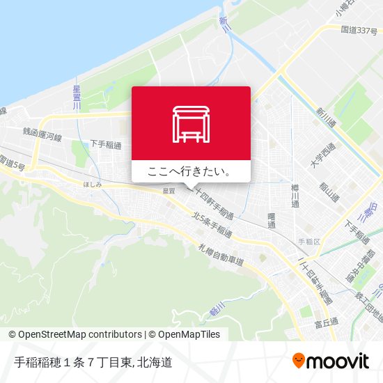 手稲稲穂１条７丁目東地図