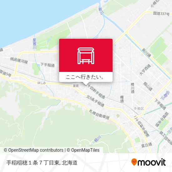 手稲稲穂１条７丁目東地図