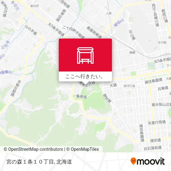 宮の森１条１０丁目地図