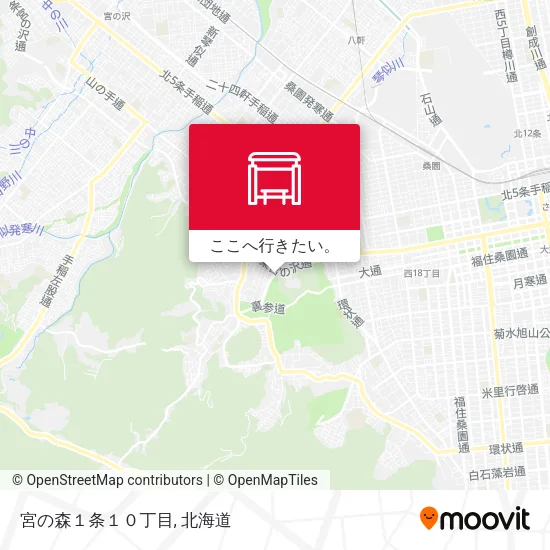 宮の森１条１０丁目地図