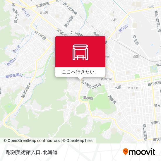 彫刻美術館入口地図