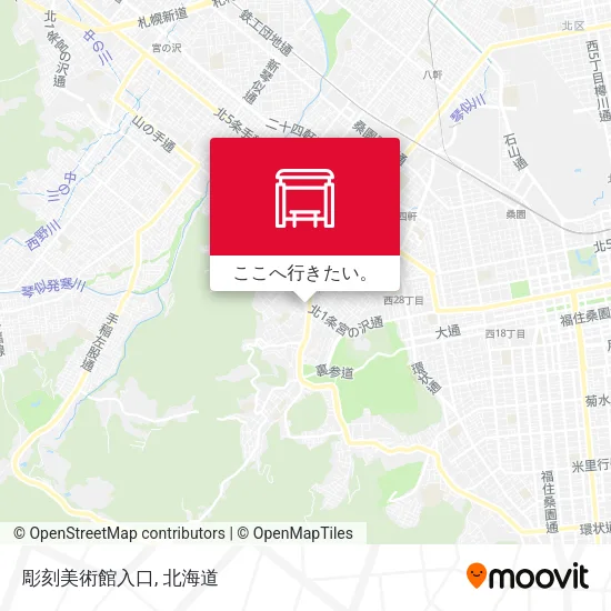 彫刻美術館入口地図
